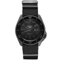 Seiko 5 Sports All-Black Nylon Strap Watch