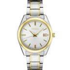 Seiko Essentials Two-Tone White Dial Watch