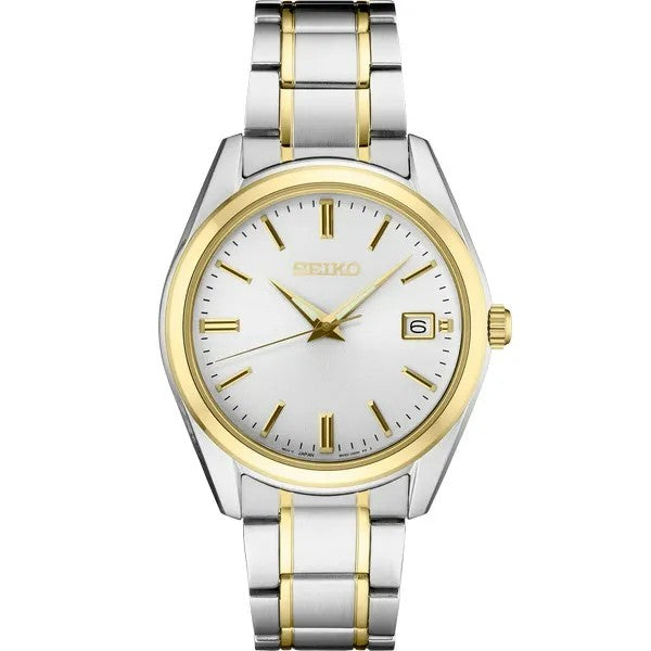 Seiko Essentials Two-Tone White Dial Watch