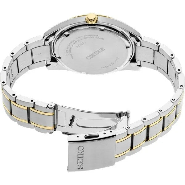 Seiko Essentials Two-Tone White Dial Watch