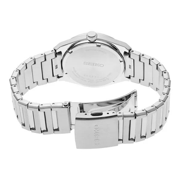 Seiko Essentials Stainless Stee Sapphire Blue Dial Watch