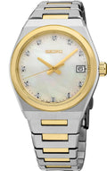 Seiko Ladies Two-Tone Diamond and Mother of Pearl Dial Watch
