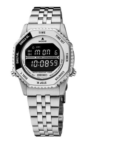 Seiko Essentials Silver Digital Quartz Watch