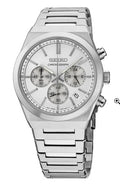 Seiko Essentials Silver Dial Chronograph Watch