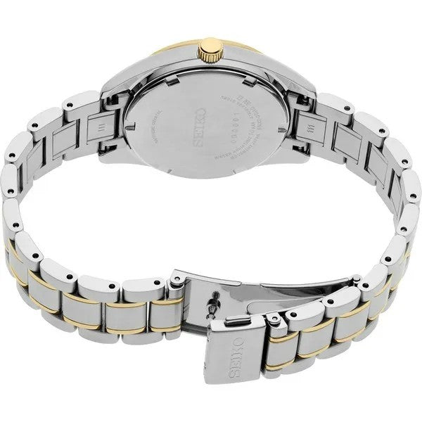 Seiko Ladies Diamond Two-Tone White Dial Watch