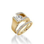 Elevate Yellow Gold Diamond Ring