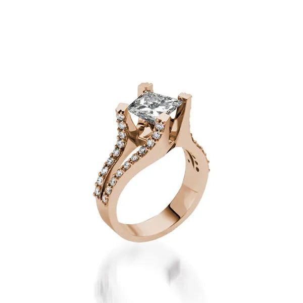 Rhapsody Yellow Gold Engagement Ring