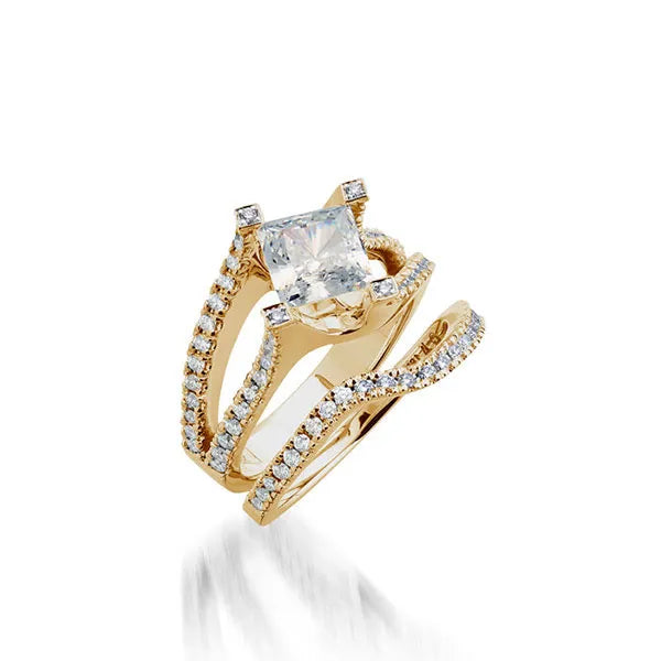Rhapsody Yellow Gold Engagement Ring
