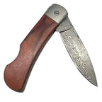 Santa Fe StoneWorks Patriotic 3 Inch Damascus Knife