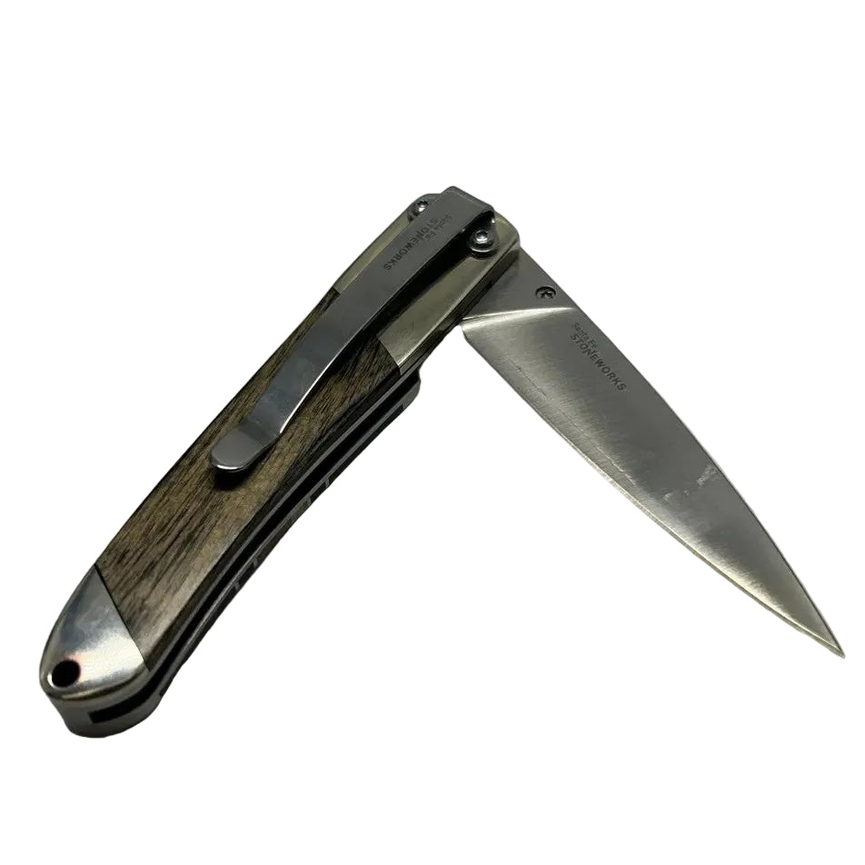 Santa Fe StoneWorks Mammoth Tusk & Silver 4" Knife