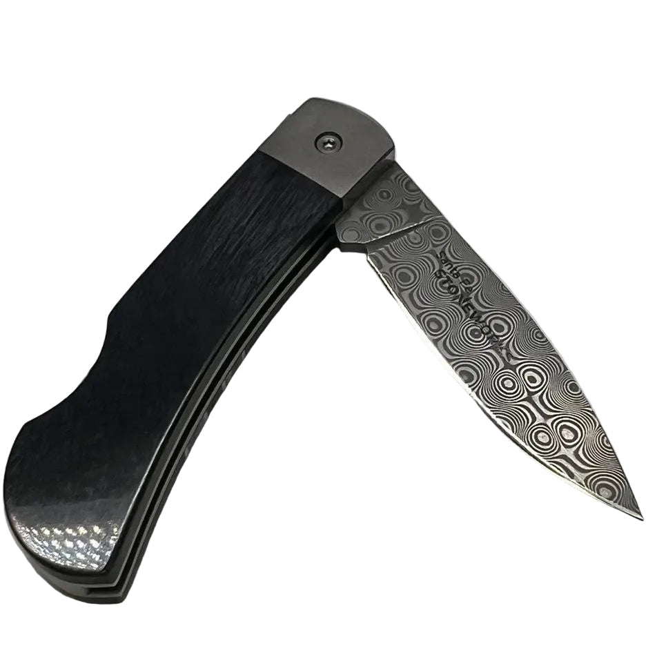 Santa Fe StoneWorks Mammoth Tusk & Turquoise Damascus Knife