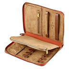 Wolf Ida Orange Travel Zip Jewelry Portfolio