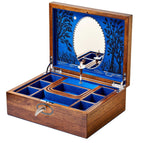 Wolf 190th Anniversary Walnut Swan Lake Musical Jewelry Box