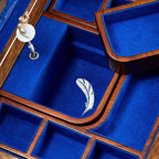 Wolf 190th Anniversary Walnut Swan Lake Musical Jewelry Box