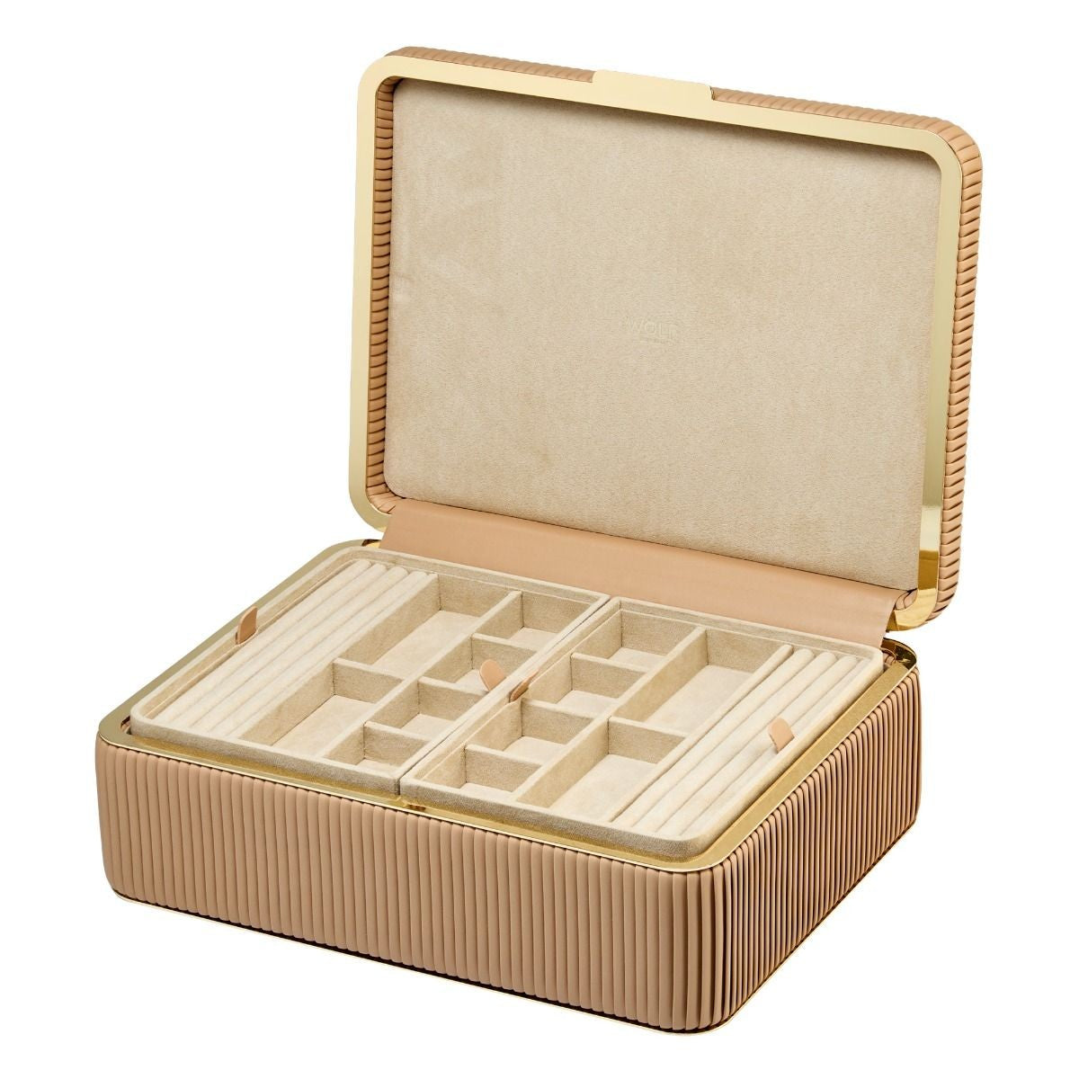Wolf Bella Large Mocha Anti-Tarnish Jewelry Box