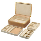 Wolf Bella Large Mocha Anti-Tarnish Jewelry Box