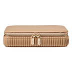 Wolf Bella Zip Anti-Tarnish Mocha Jewelry Case