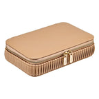 Wolf Bella Zip Anti-Tarnish Mocha Jewelry Case