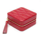Wolf Caroline Zip Anti-Tarnish Red Jewelry Case