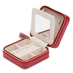 Wolf Caroline Zip Anti-Tarnish Red Jewelry Case