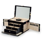 Wolf Zoe Floral Embroidered Velvet Jewelry Box