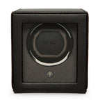 Wolf Cub Single Watch Winder in Black with Cover