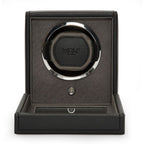 Wolf Cub Single Watch Winder in Black with Cover