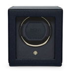 Wolf Cub Single Watch Winder in Navy with Cover