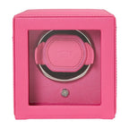 Wolf Cub Single Watch Winder in Pink with Cover