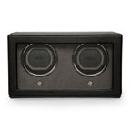 Wolf Cub Double Watch Winder Black with Cover
