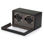 Wolf Cub Double Watch Winder Black with Cover