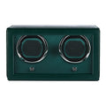 Wolf Cub Double Watch Winder Green with Cover