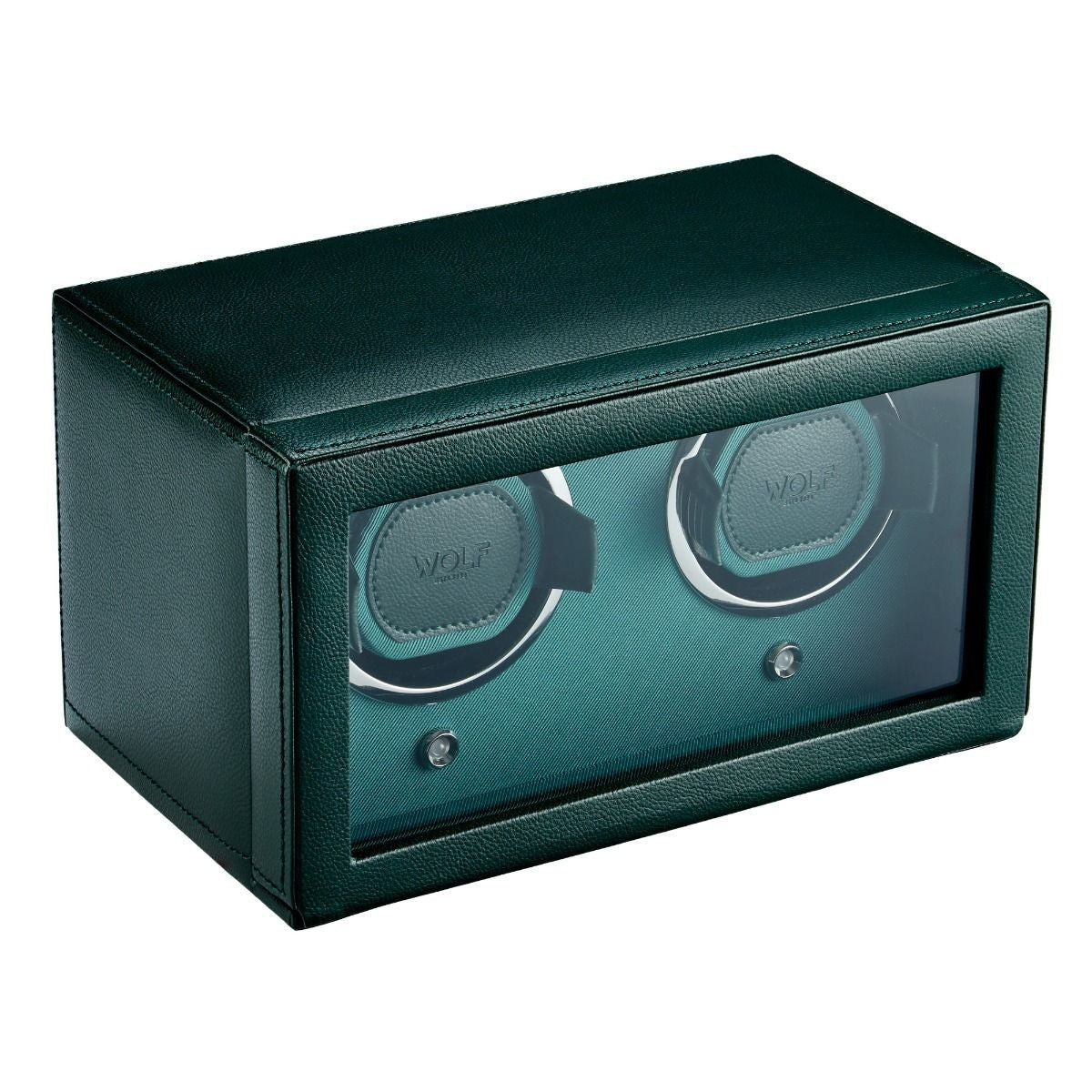 Wolf Cub Double Watch Winder Green with Cover