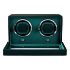 Wolf Cub Double Watch Winder Green with Cover