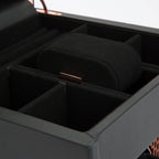 Wolf Axis Copper Watch Winder with Top Storage