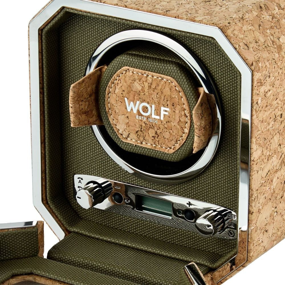 Wolf Cortica II Single Cork Watch Winder