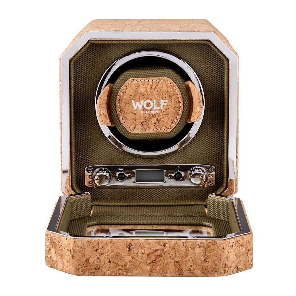 Wolf Cortica II Single Cork Watch Winder