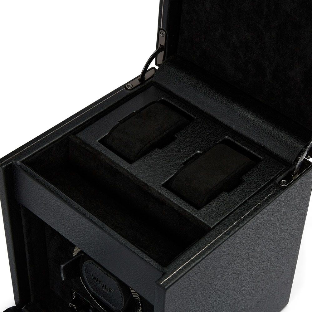 Wolf British Racing Single Watch Winder with Top Storage