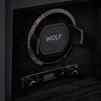Wolf British Racing Single Watch Winder with Top Storage