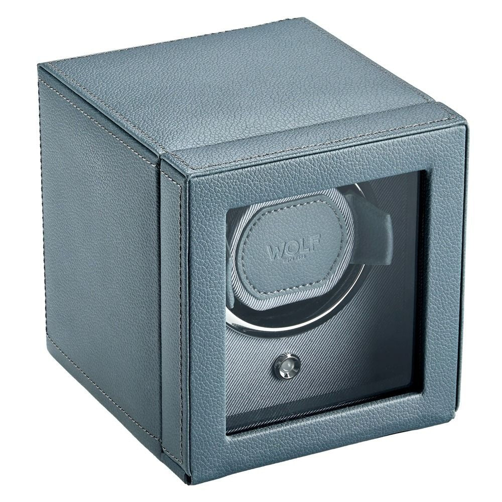 Wolf Cub Single Watch Winder in Future Grey with Cover