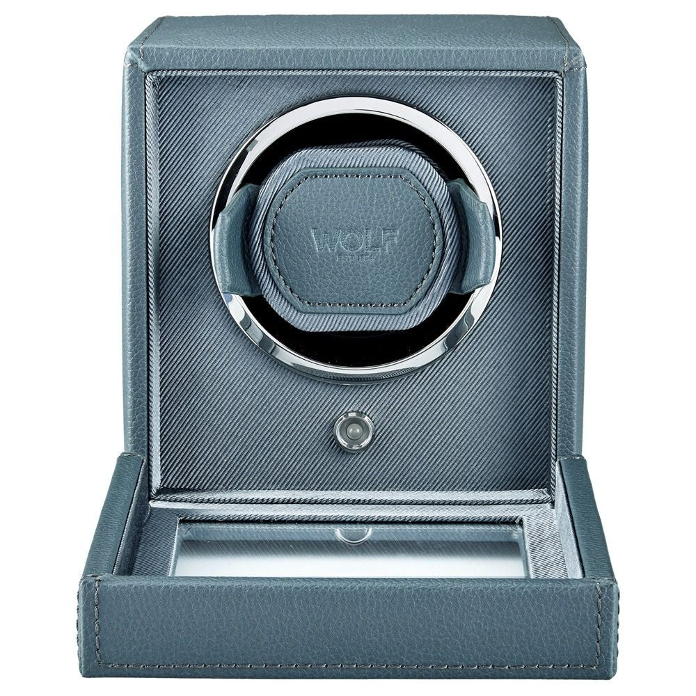 Wolf Cub Single Watch Winder in Future Grey with Cover