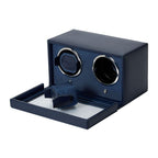 Wolf Cub Double Watch Winder Navy with Cover