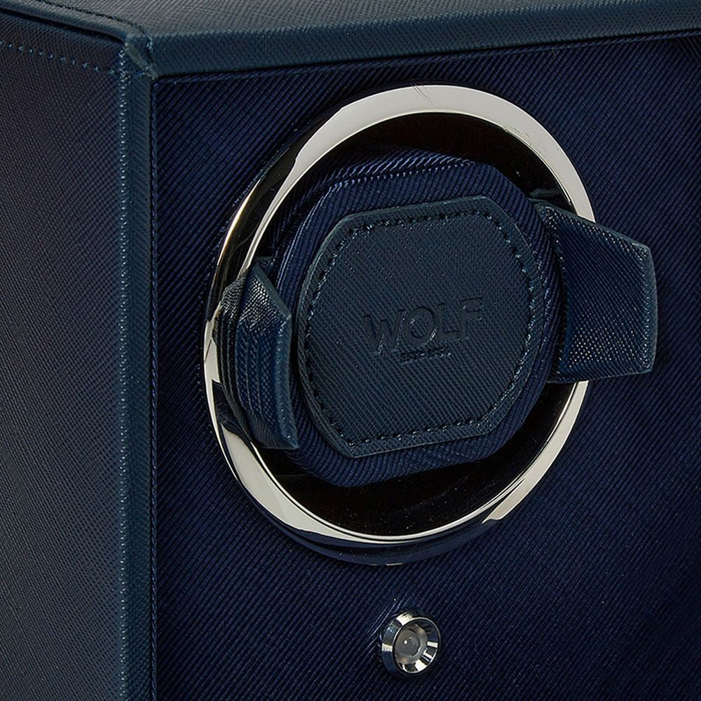 Wolf Cub Double Watch Winder Navy with Cover