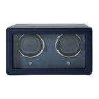 Wolf Cub Double Watch Winder Navy with Cover