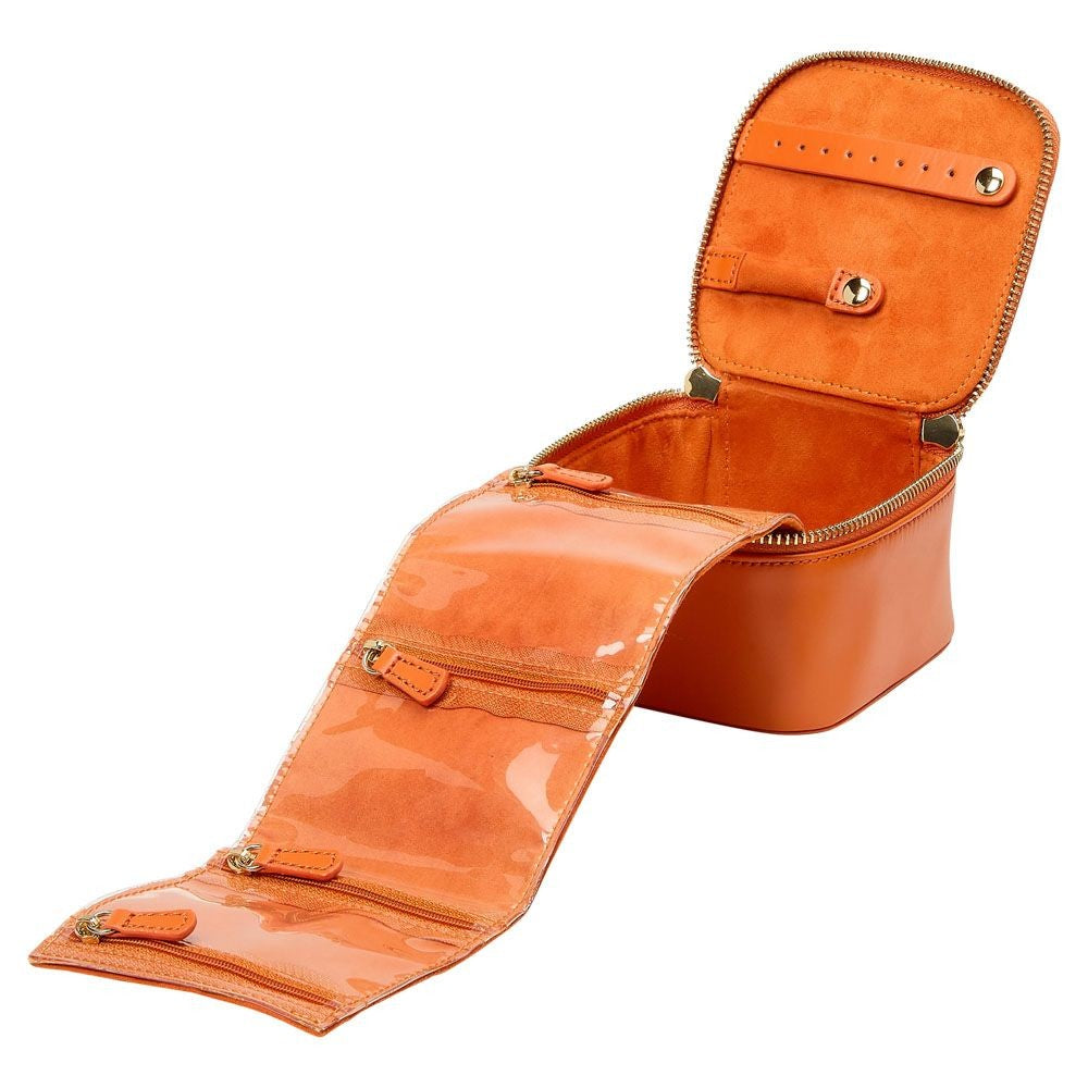 Wolf Maria Anti-Tarnish Tangerine Jewelry Cube Case