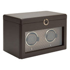 Wolf 190th Anniversary Earth Double Watch Winder with Top Storage