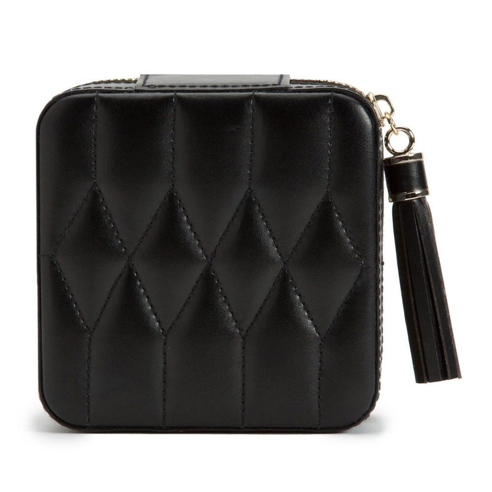Wolf Caroline Zip Anti-Tarnish Black Jewelry Case