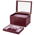 Wolf x Liberty Lanthe Large Burgundy Jewelry Box
