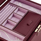 Wolf x Liberty Lanthe Large Burgundy Jewelry Box