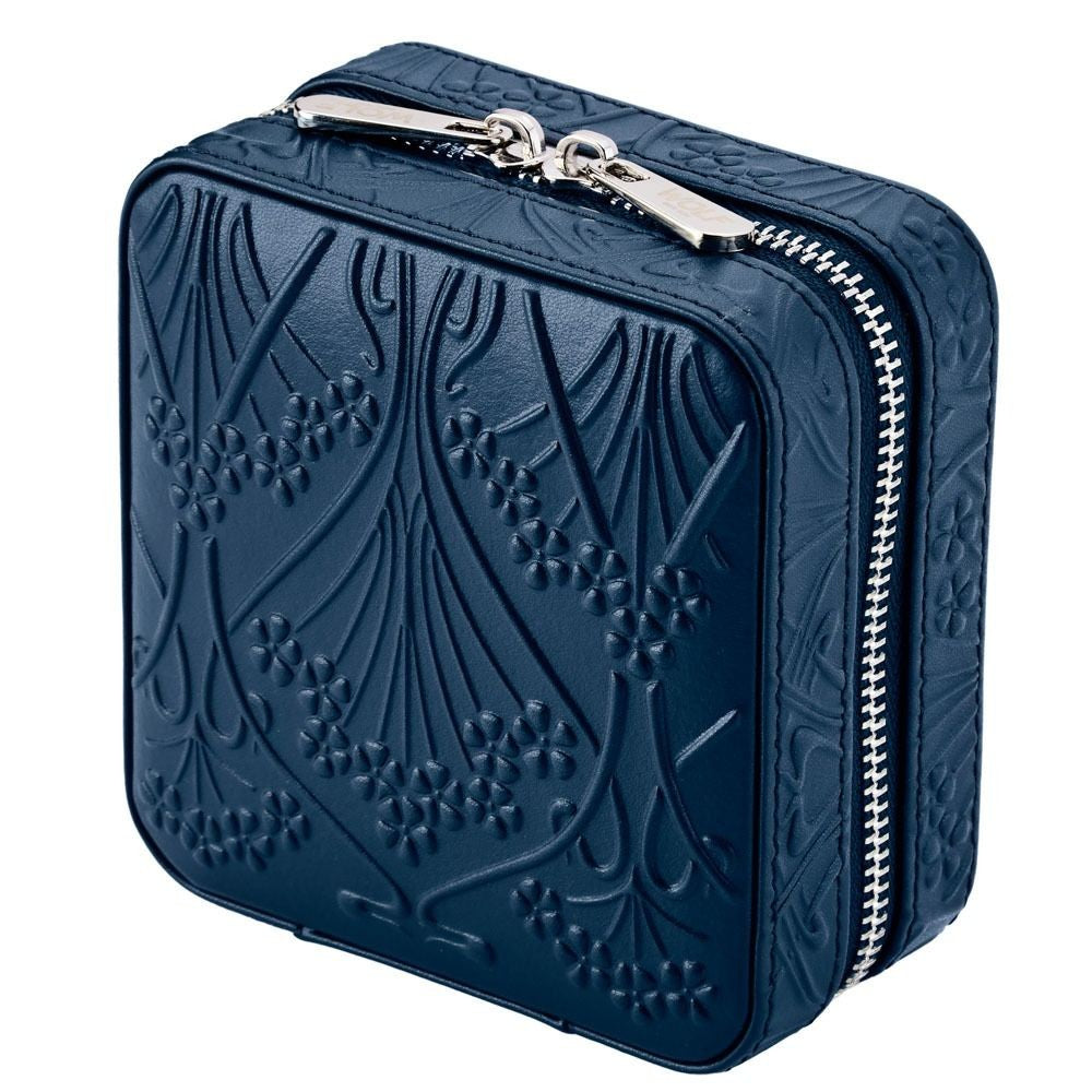 Wolf x Liberty All Over Ianthe Small Navy Jewelry Zip Case